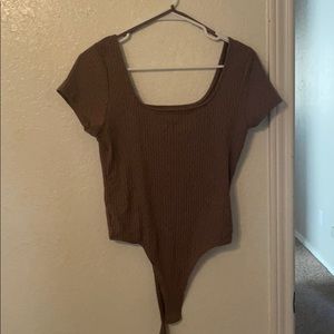 Brown bodysuit - medium (never been worn)